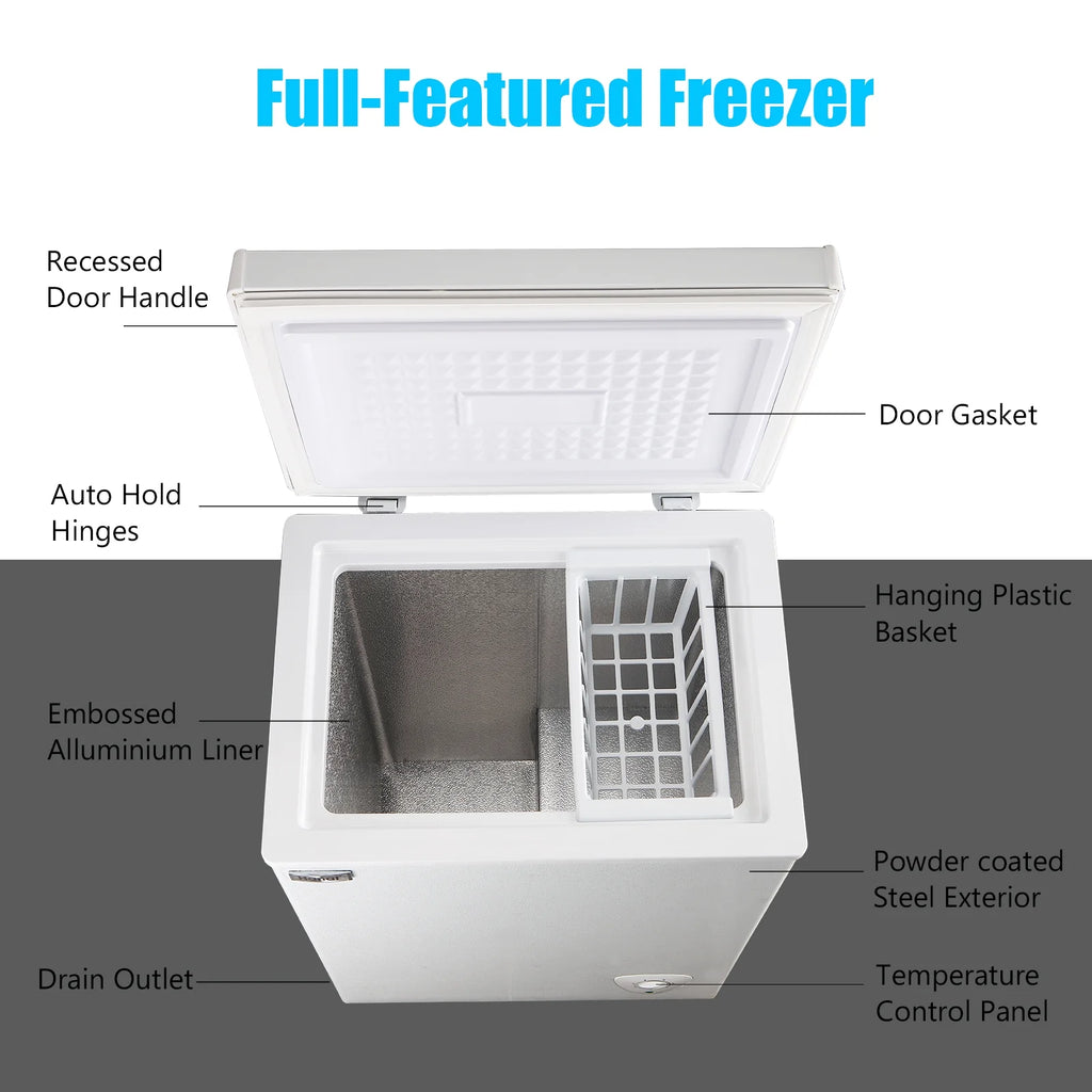 3.5 Cu ft White Chest Freezer T3970