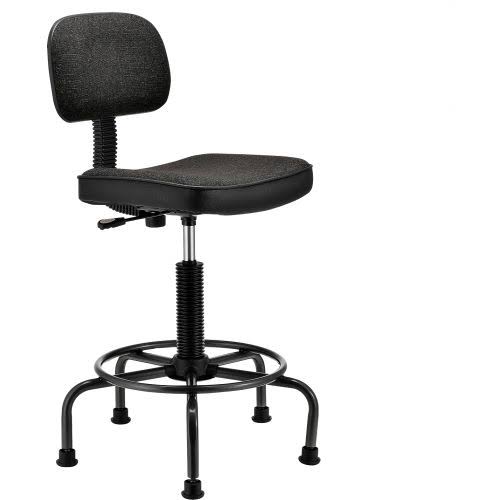 Fabric Desk Stool Black S864