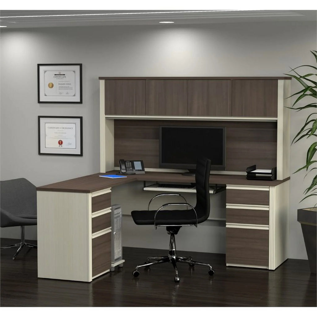 L-Desk with Hutch Y4243