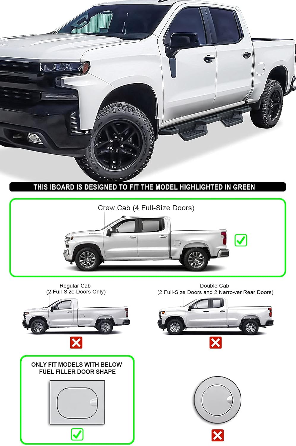 6.5in Nerf Bars Drop Steps Square Tube Rocker Guards Y28363