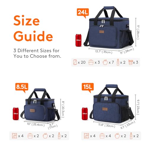 Black Insulated Lunch Bag I633