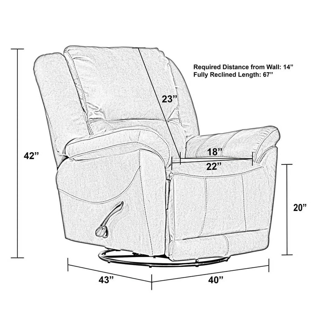 Swivel Glider Recliner G585217