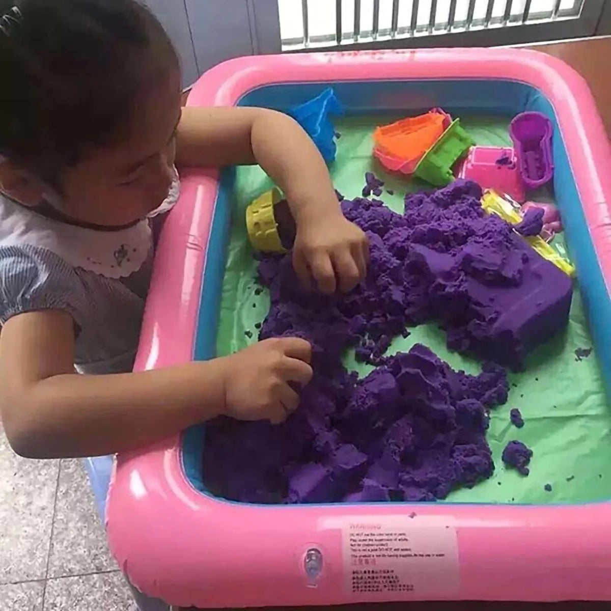 2PCS Inflatable Elevated Sandbox Play Toy T868