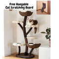 Natural Blossom Woven Tree Branches 6-Level Cat Tree with Hammock T30645
