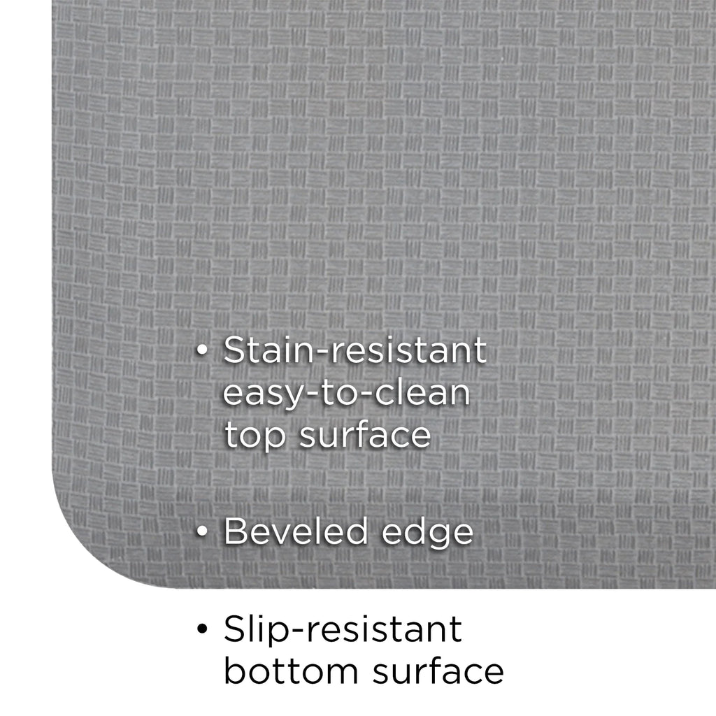 Light Gray 20" x 30" Kitchen Floor Mat X7308