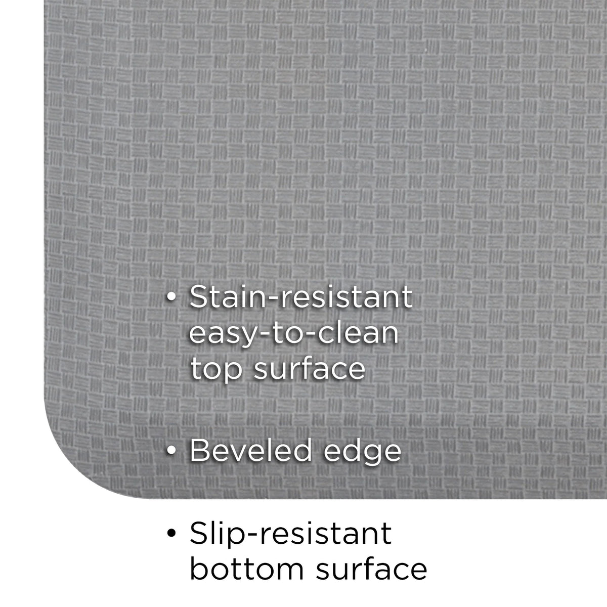 Light Gray 20" x 30" Kitchen Floor Mat X7308