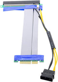 PCI-E Express 4X to 16x Riser Card Adapter with 4pin Power 15cm R2308