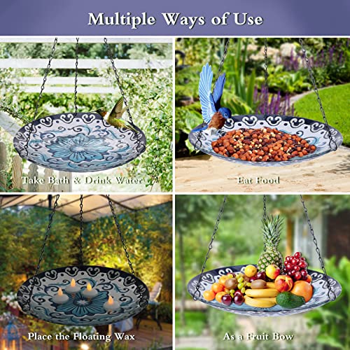 11 Inch Glass Bird Bath Bowl Q5308