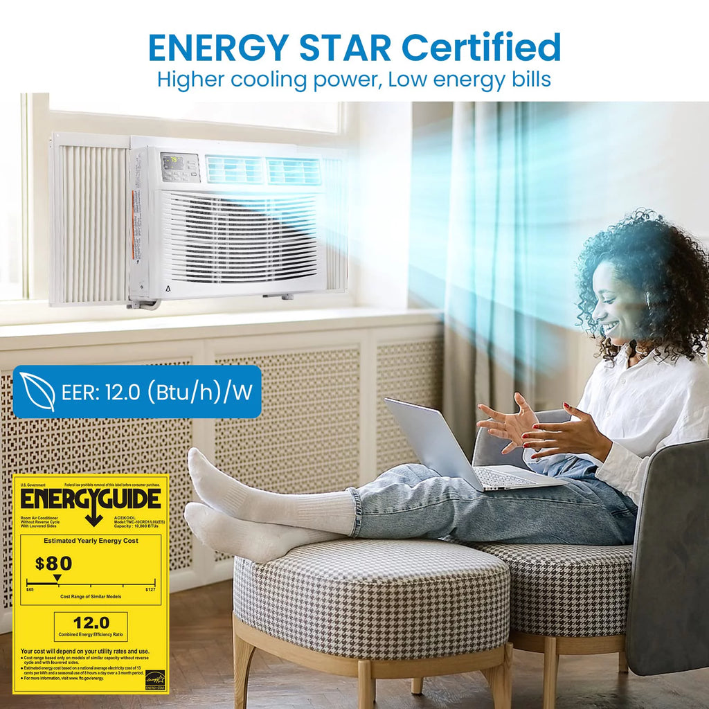 10000 BTU Smart Window Air Conditioner W133