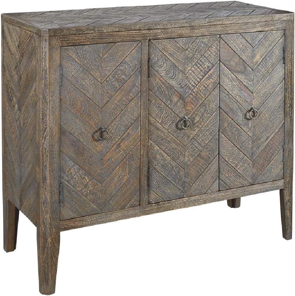 3 Door Accent Cabinet, Brown C29117