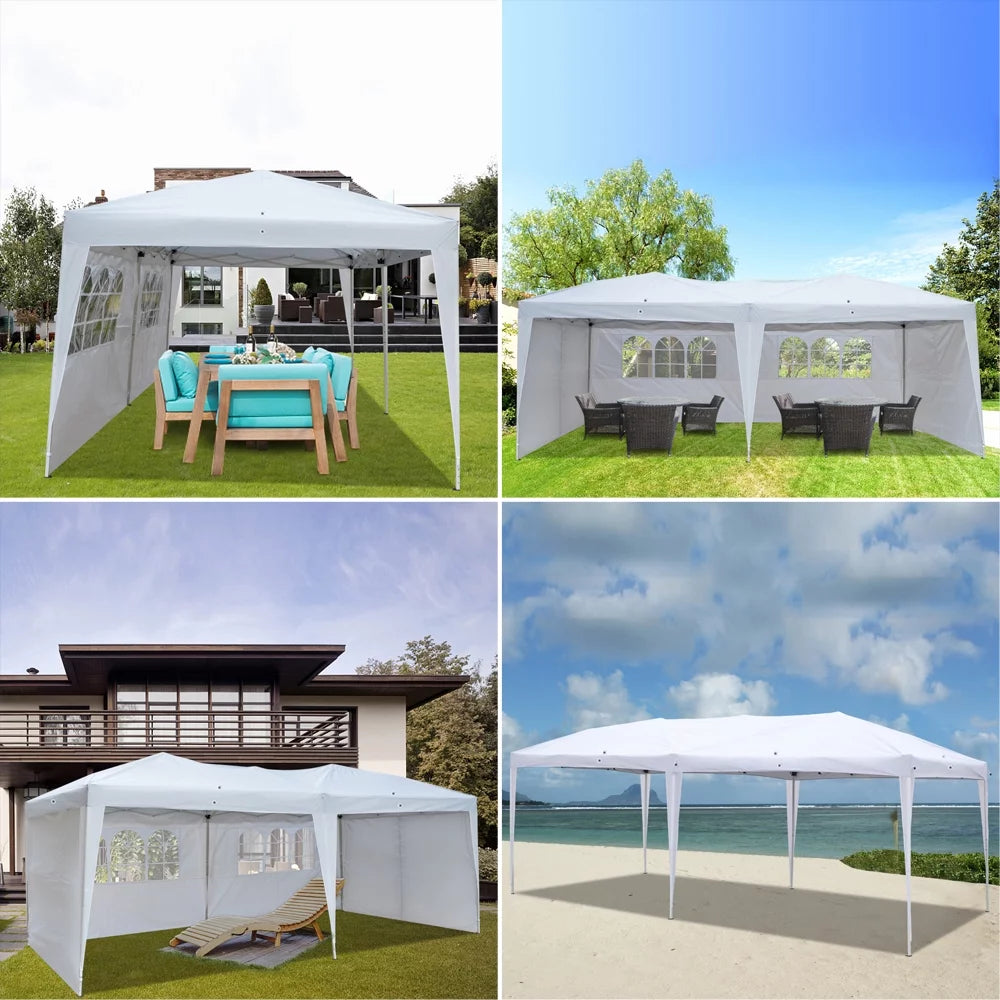 10'X20' Pop up Canopy Tent White Q524