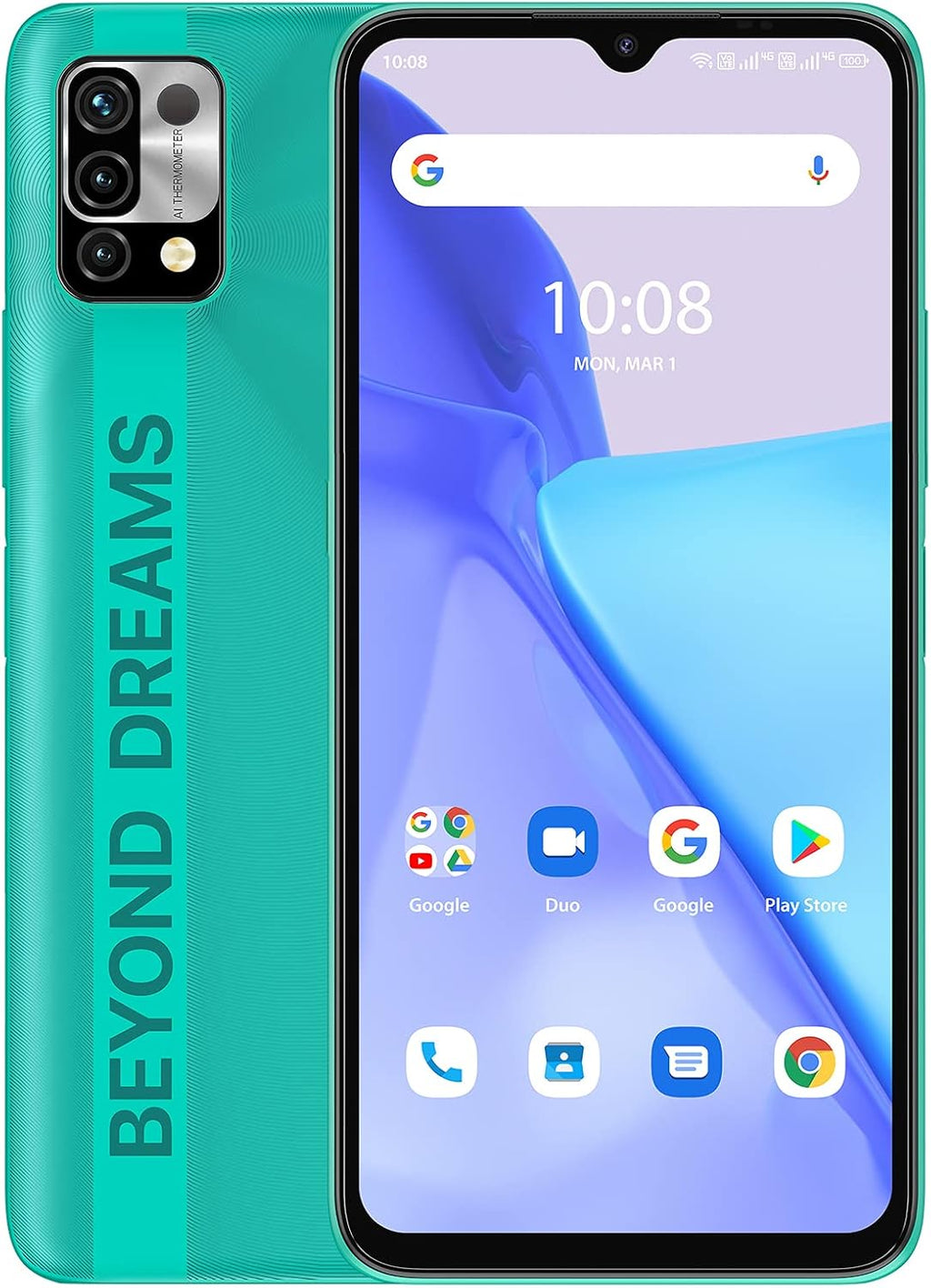6150mAh Battery Unlocked Smartphone with 6.53" Full Screen D768101