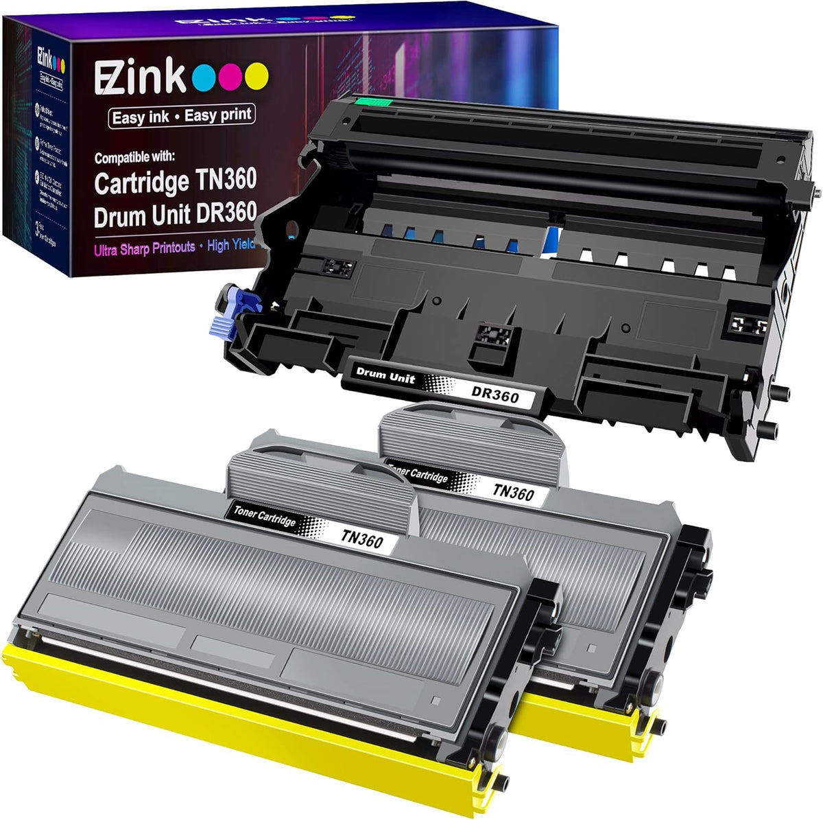 2 Toner, 1 Drum Unit Compatible Toner Cartridge and Drum Unit P25906