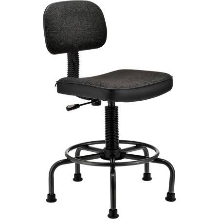 Fabric Desk Stool Black S864