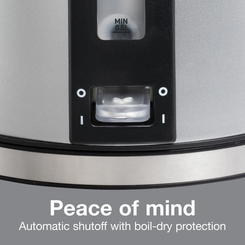 Electric Dome Kettle 1.7 Liter Stainless Steel A589587