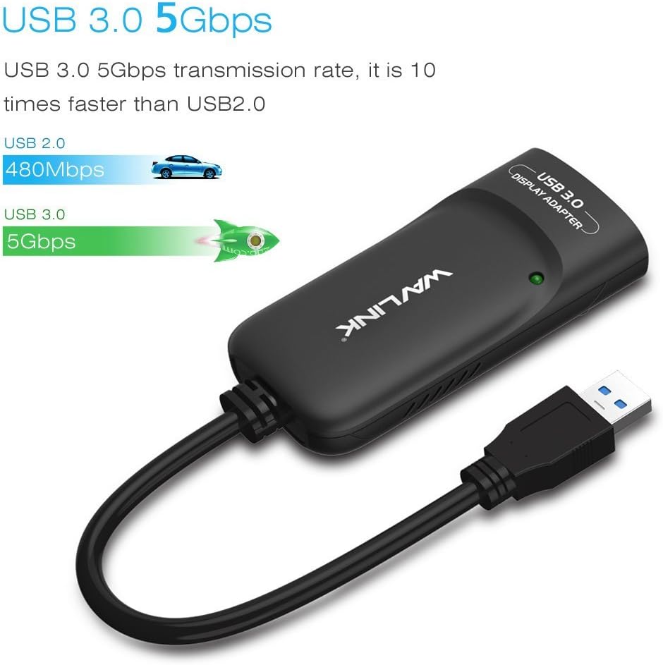 USB 3.0 to HDMI Video Graphics Adapter with Audio Port, Pack of 2 X703939