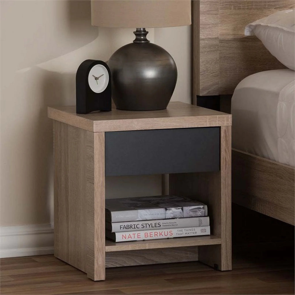 1 Drawer Wood Nightstand U430390
