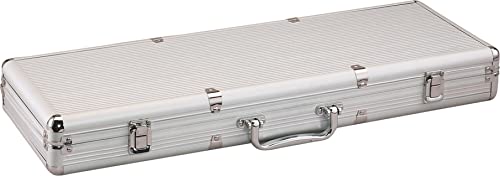 500 Striped Claytec Poker Chip Set with Aluminum Case Q4874