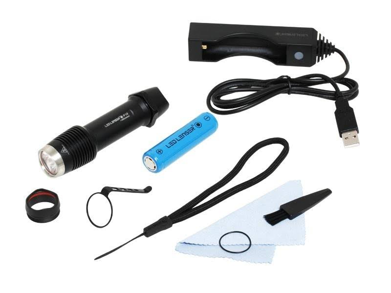 Black LED Hand Flashlight D83650