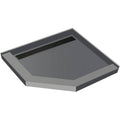 36x22 Neo-Angle Triple Threshold Shower Base with Drain Grate X758315