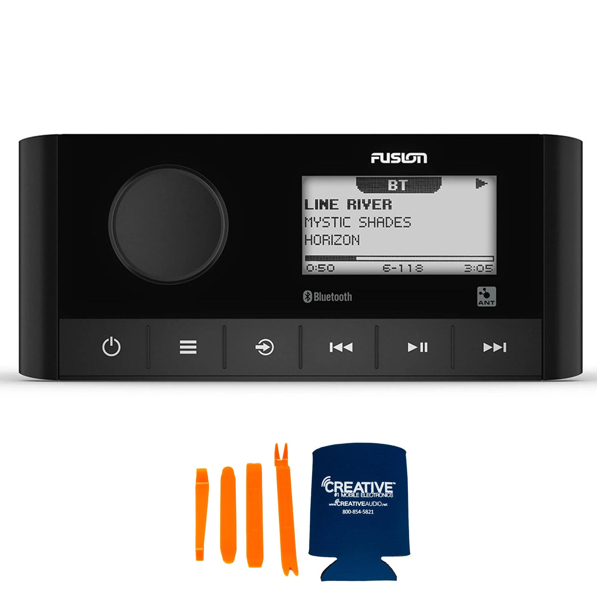 Marine Stereo With 2 Pair of 6.5" White Grill Marine Speakers B670446