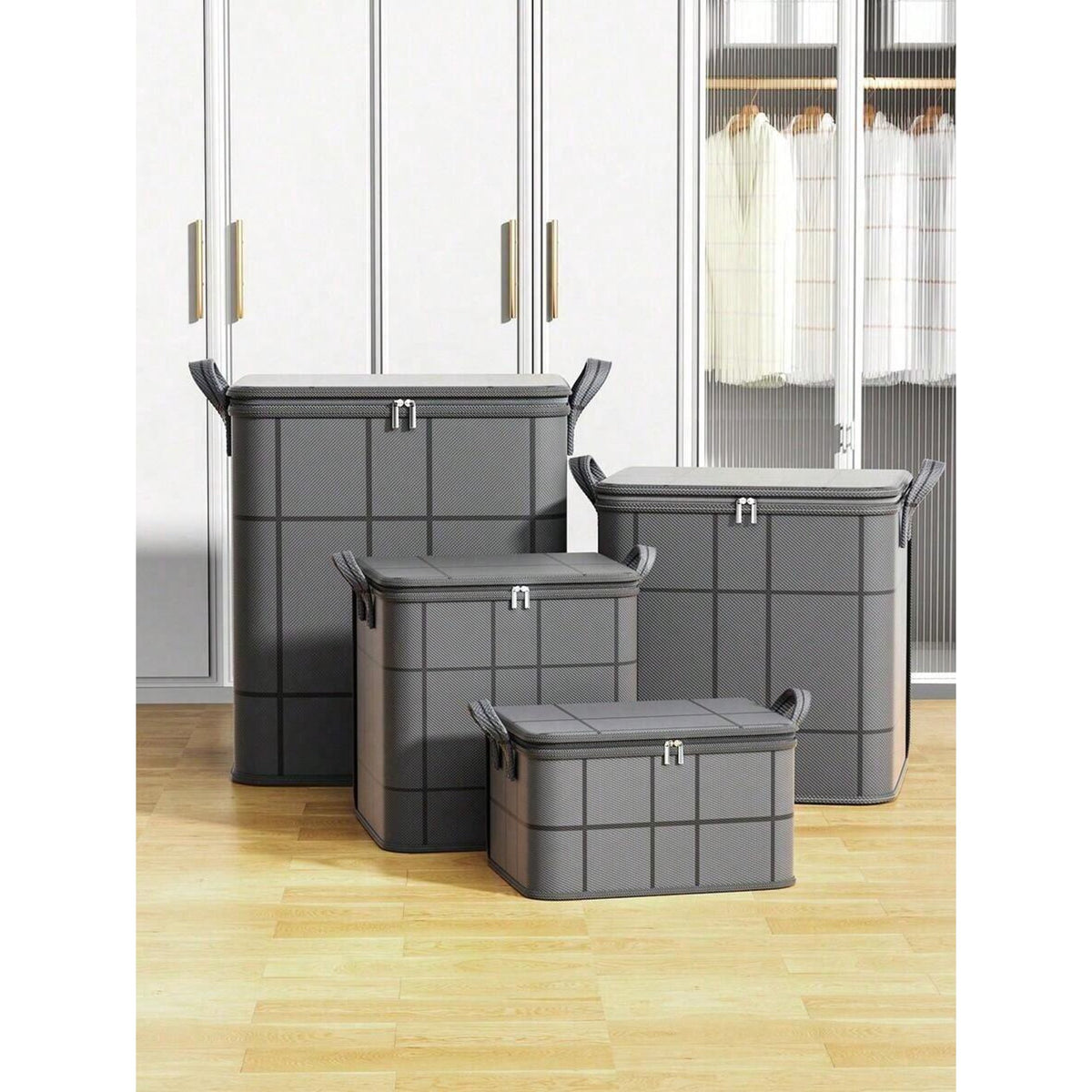 Black Thickened Foldable Storage Bag Y95096