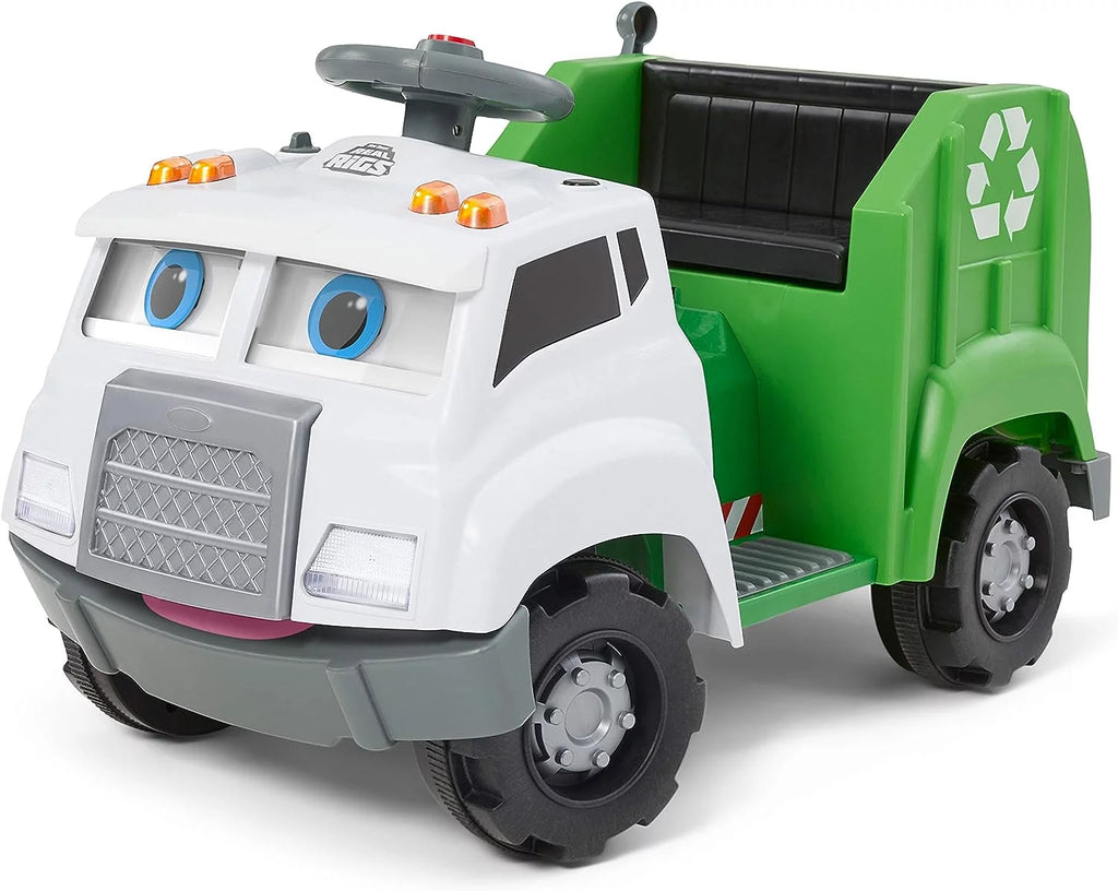 Toddler Recycling Truck Ride On Toy with 6 Volt Battery and Charger Y495