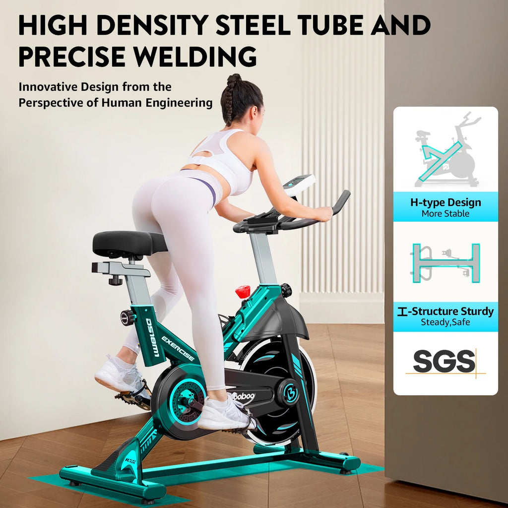 Indoor Cycling Bike Magnetic Stationary Exercise Bike 40lbs Flywheel A433