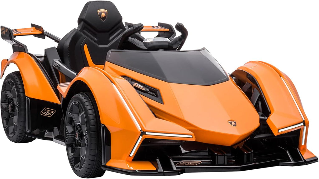 Orange 12V Battery Powered Ride On Toy Car with Parent Remote Control B666