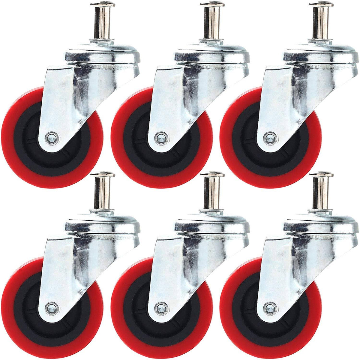 6 Pack 2.5" Swivel Caster Wheel W784382