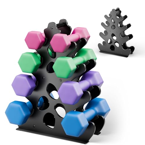 Compact A-Frame Weight Rack with Rubber Covers O832