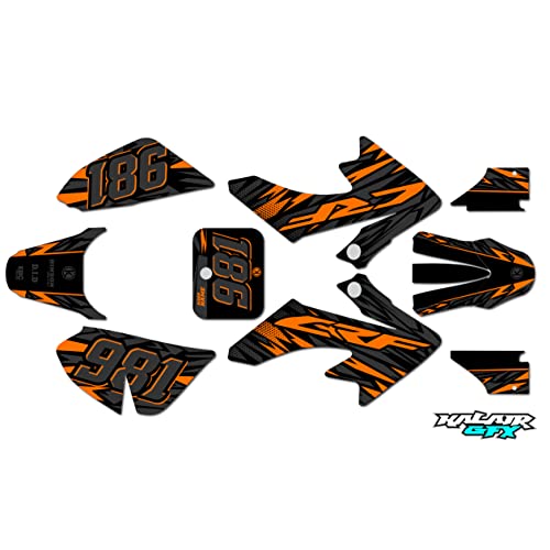 Cyan Dirt Pit Bike Motorcycle Stickers Decal K18369