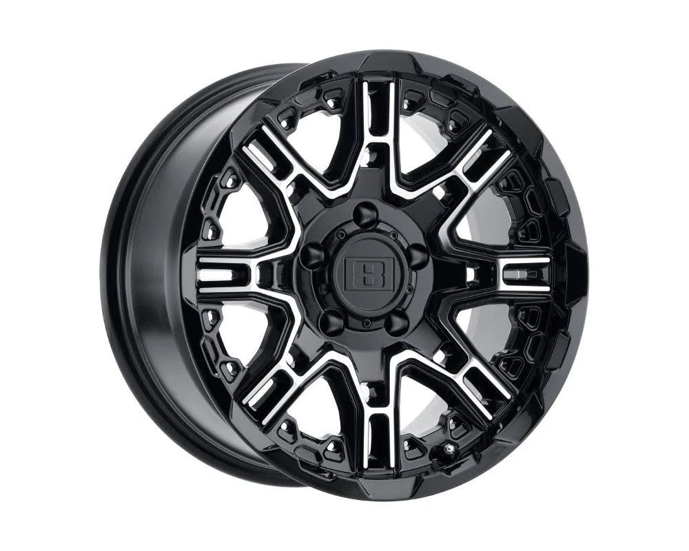 18x9 6x135 18mm Gloss Black Wheel N24923