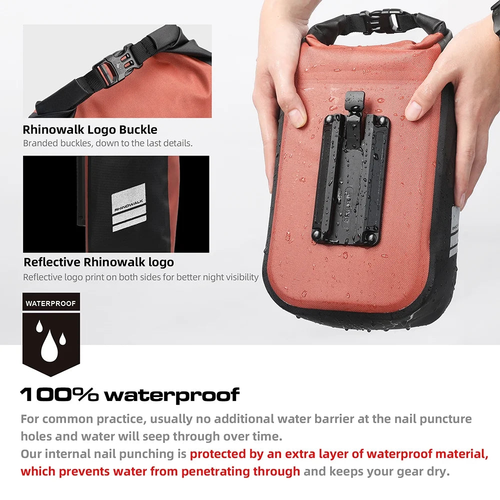 6L Waterproof Bike Front Fork Bag T9790