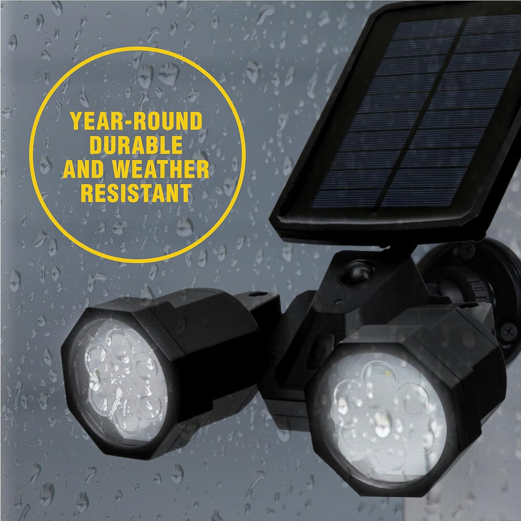 Solar Lights Outdoor with Motion Sensor 14 LED Waterproof Landscape Spotlights Set of 2 F3985