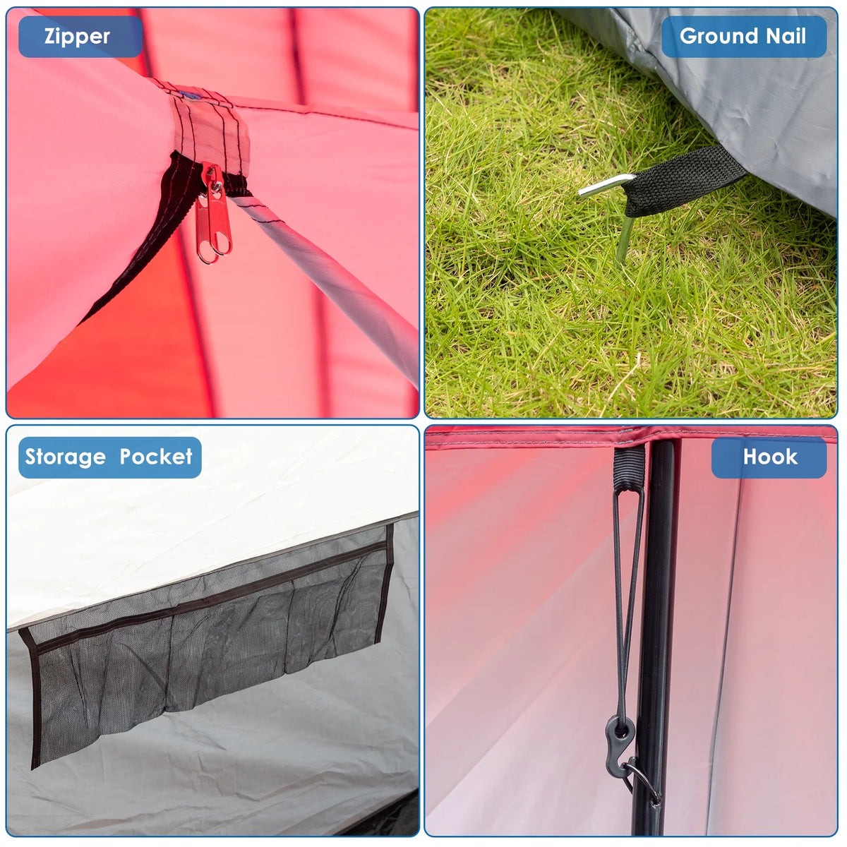 10 Person Waterproof Cabin Tent with Rainfly A166077
