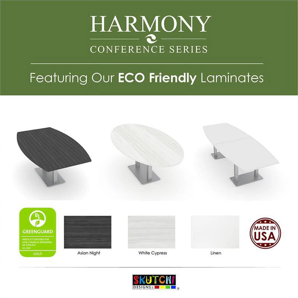 8' Rectangular Conference Table 8 Person White E429963