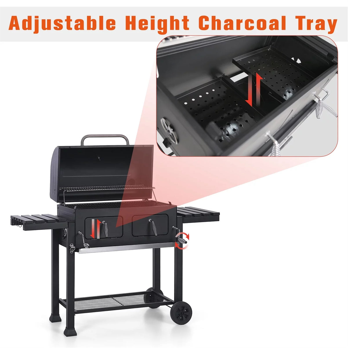 Charcoal Grill Extra Large Portable BBQ Grill X6132