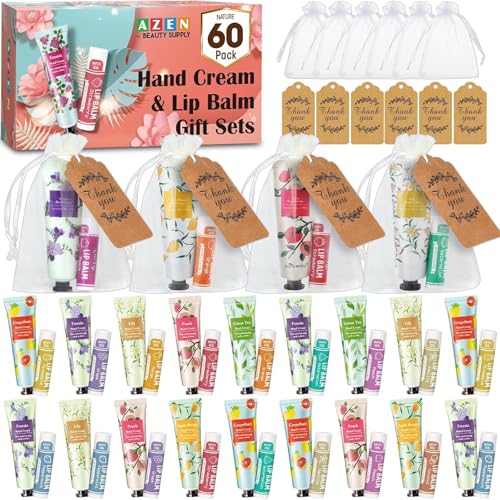 Hand Cream and Lip Balm Set with Organza Bag Y277872