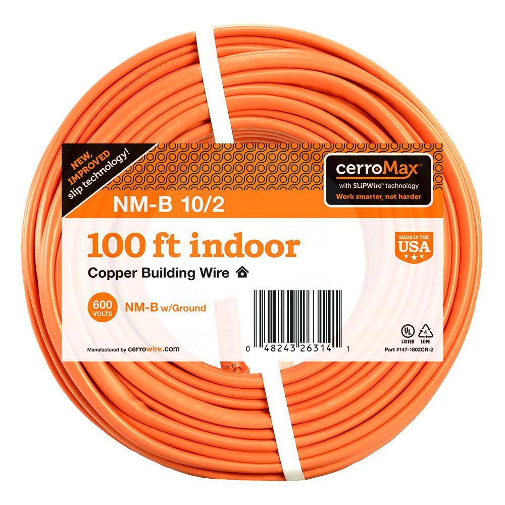 10/2 NM-B Solid Wire with Ground, Orange F2950