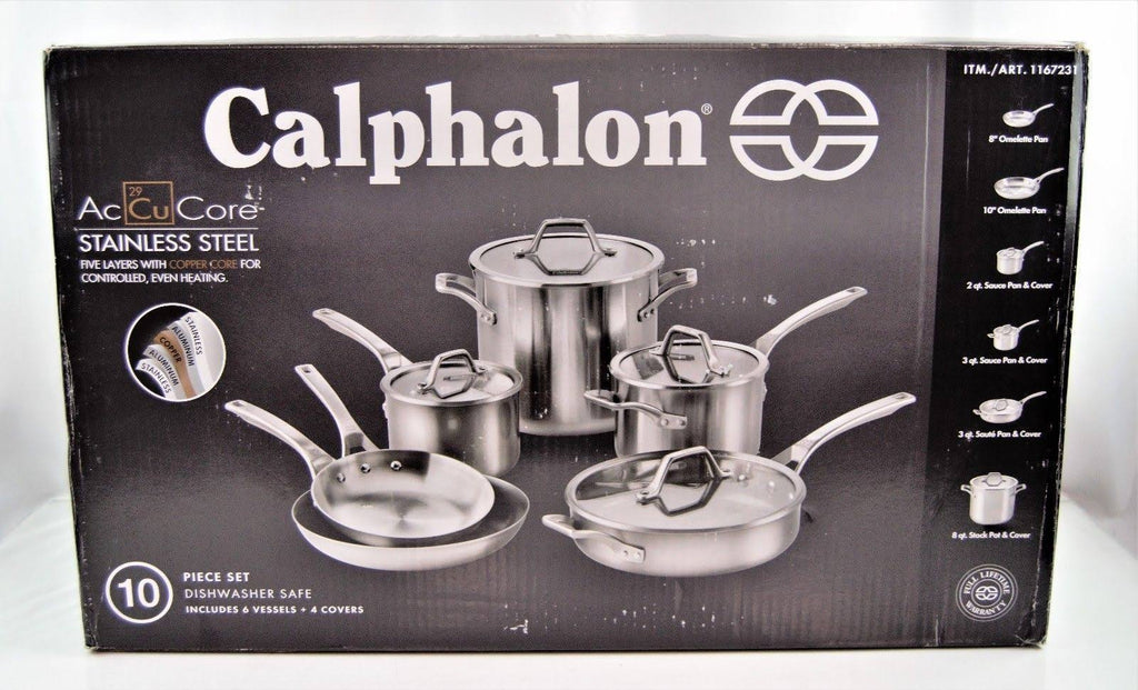10-Piece Stainless Steel Cookware Set V353