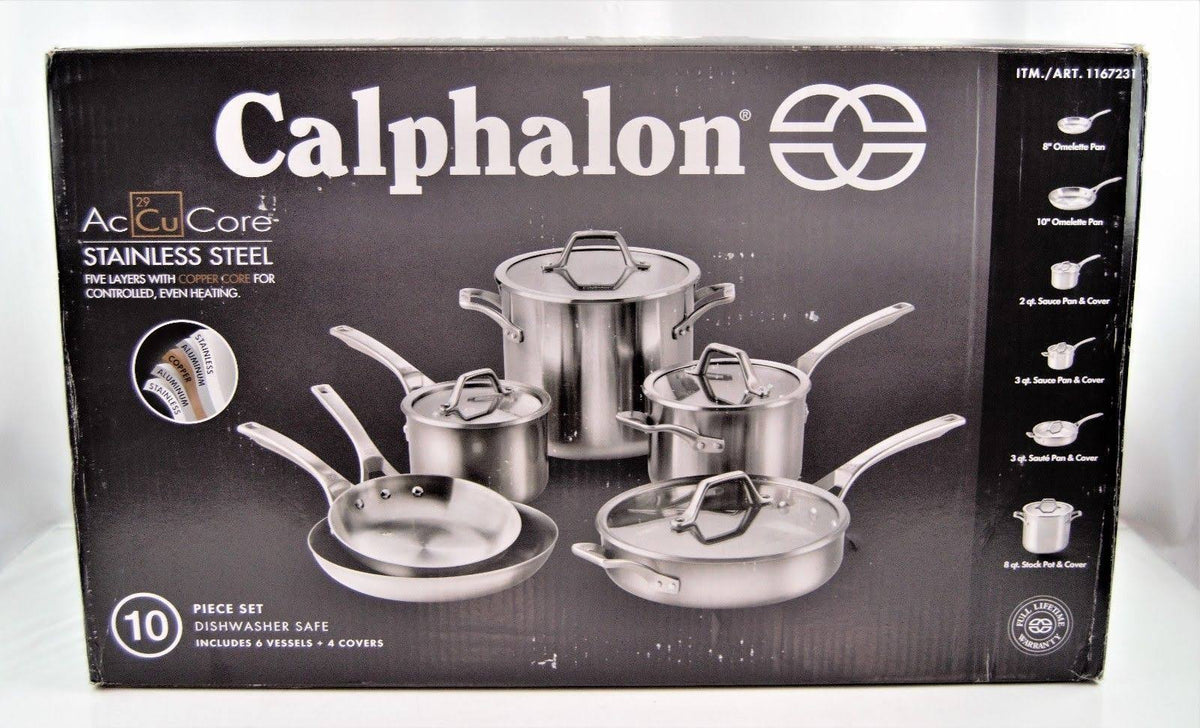 10-Piece Stainless Steel Cookware Set V353