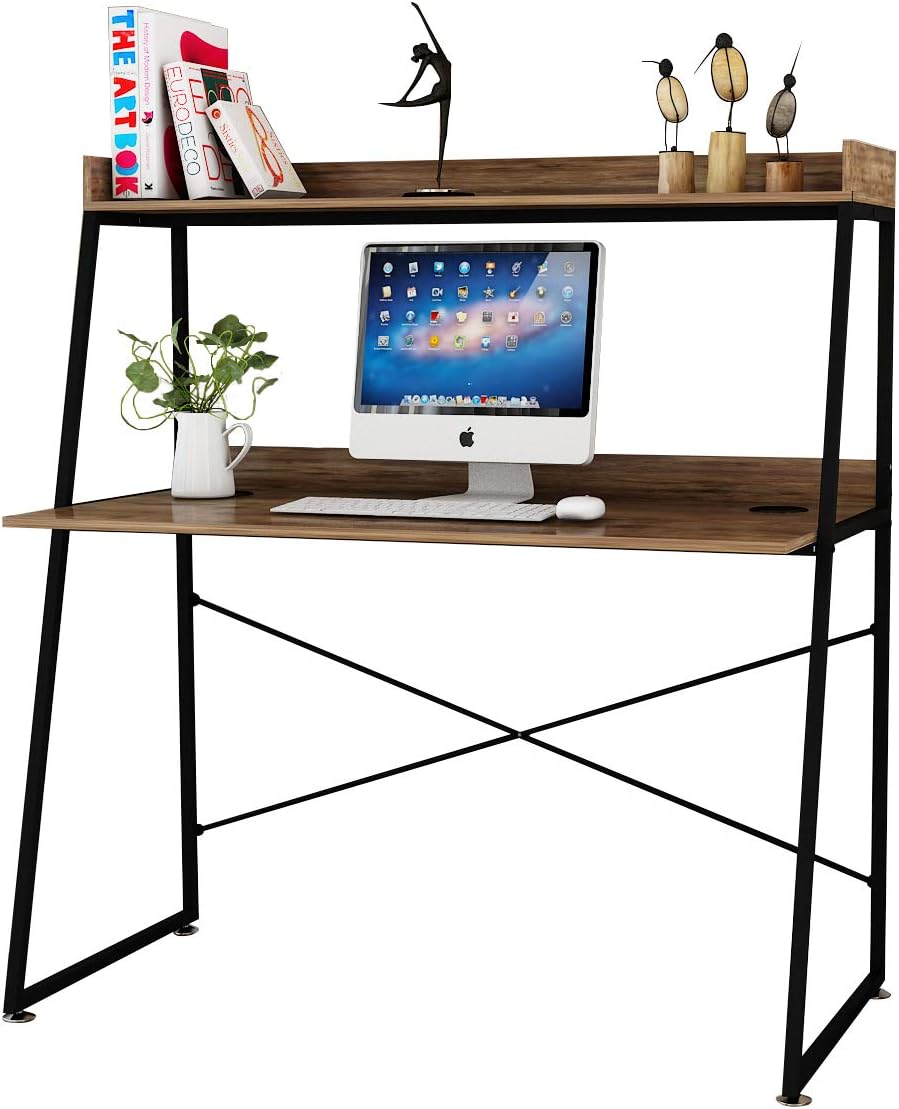 Carbon Fiber Black 60 inch Gaming Desk with Cup Holder Headphone Hook Y829253