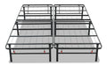 California King Black Metal Bed Frame L271588