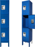 5-Tier Steel Grey Storage Cabinet Locker with 5 Doors K14861