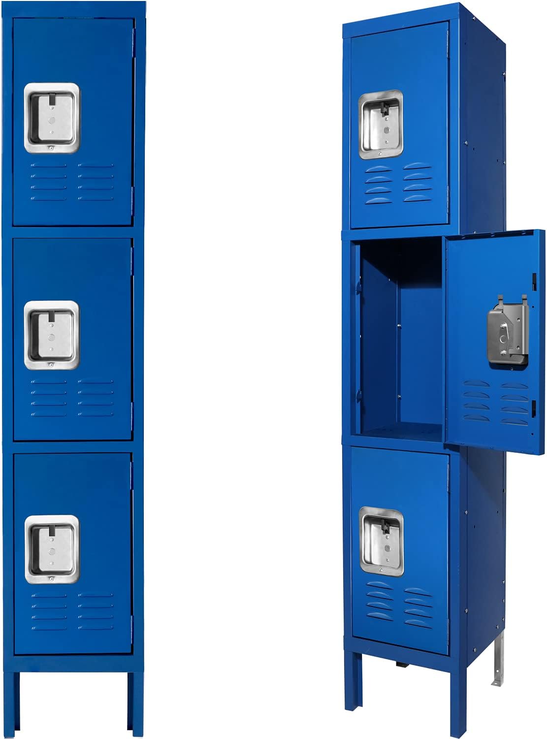 5-Tier Steel Grey Storage Cabinet Locker with 5 Doors K14861