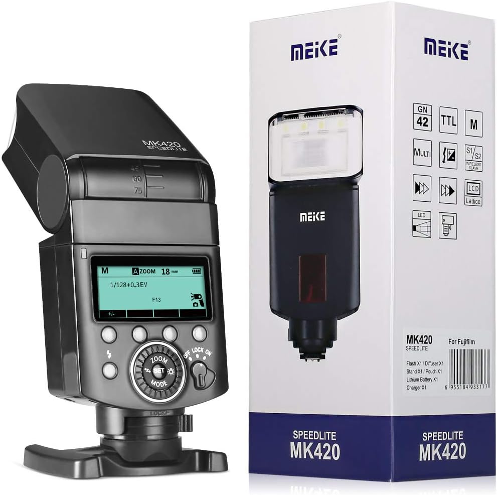 Camera Flash Speedlite with LCD Display for Fujifilm X Mount Cameras K821