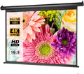 100 inch 16:9 Manual Pull Down Projector Screen, Retractable Projection Screen, Wall/Ceiling Mounted, Pack of 2 O14232