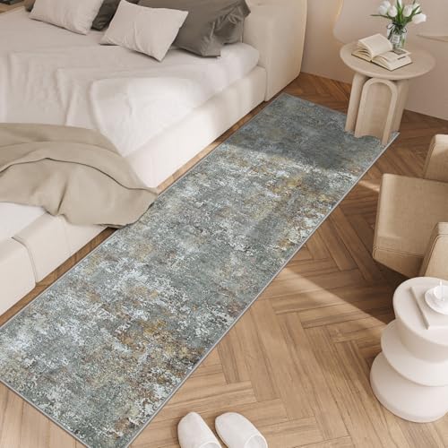 9x12 Washable Non Slip Abstract Area Rug A5745