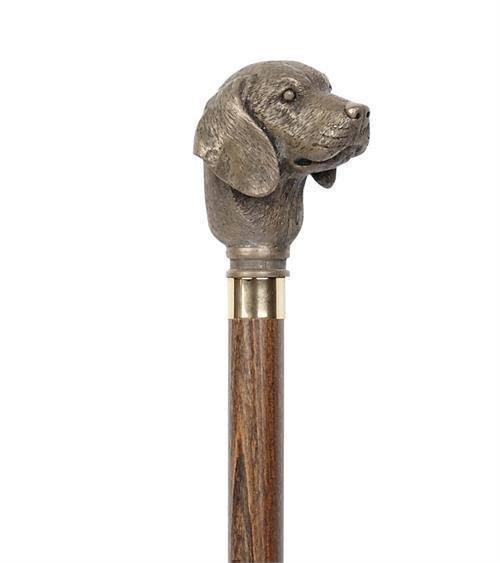Bronze Walking Cane with Moulded Top J780747